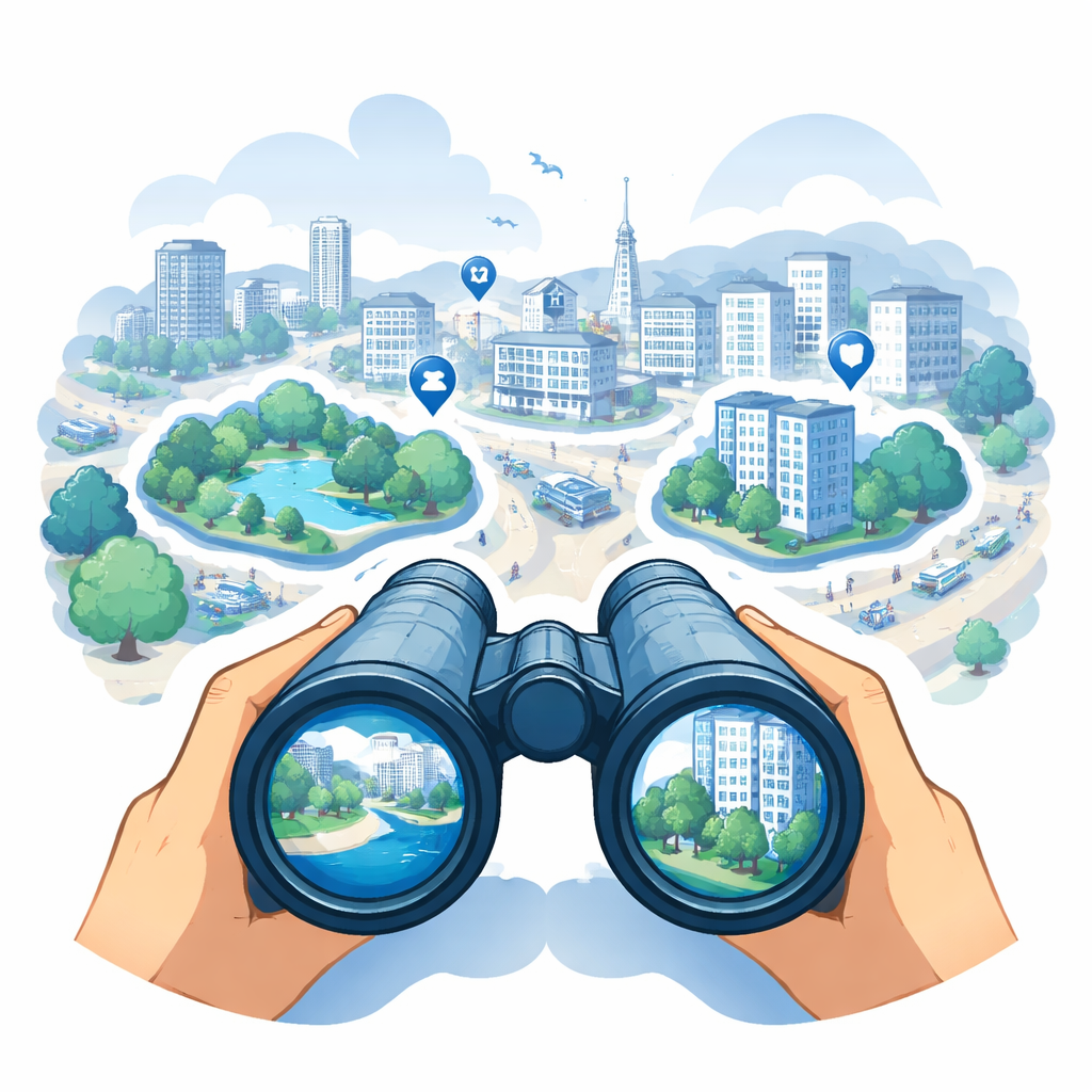 Illustration du guide Choisir la localisation : critères quartier, transports, risques, revente