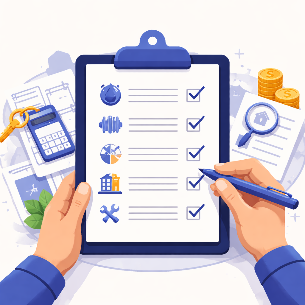 Illustration du guide Visite immobilière : check-list et questions à poser (appartement/maison)